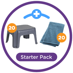 PreK Starter Pack (20 step stools and 20 towels)